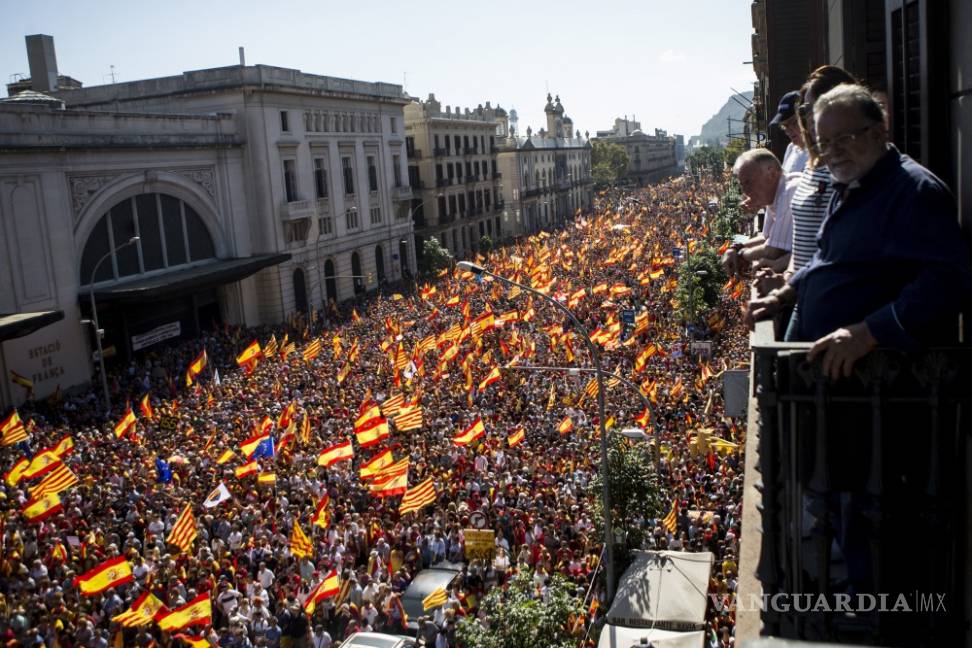 $!Más de un millón de personas marcharon a favor de la unidad en Barcelona