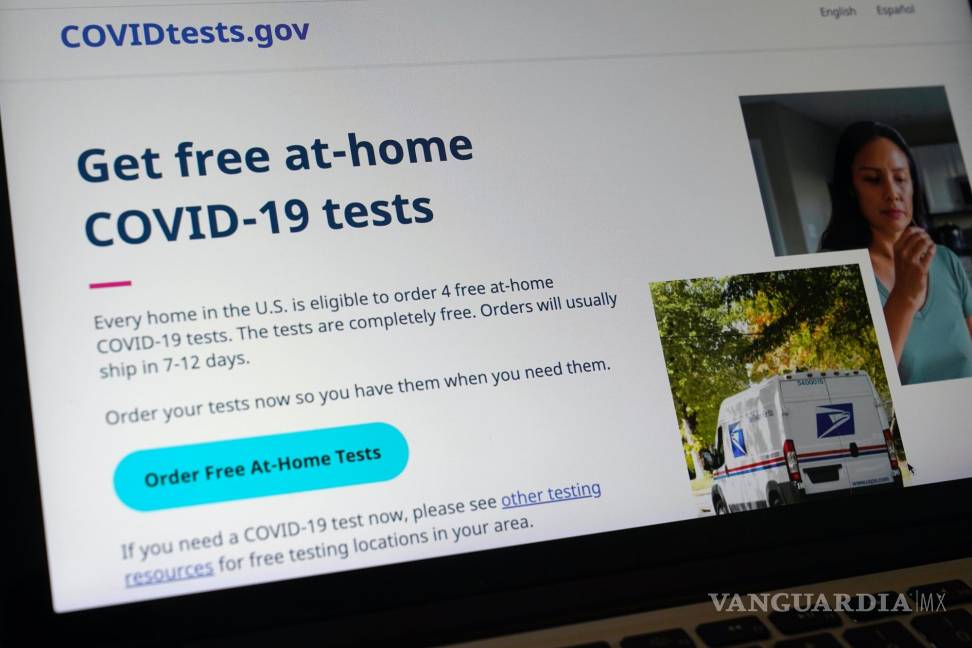 $!Un sitio web del gobierno estadounidense en donde las personas pueden solicitar pruebas gratuitas de COVID-19 en casa.