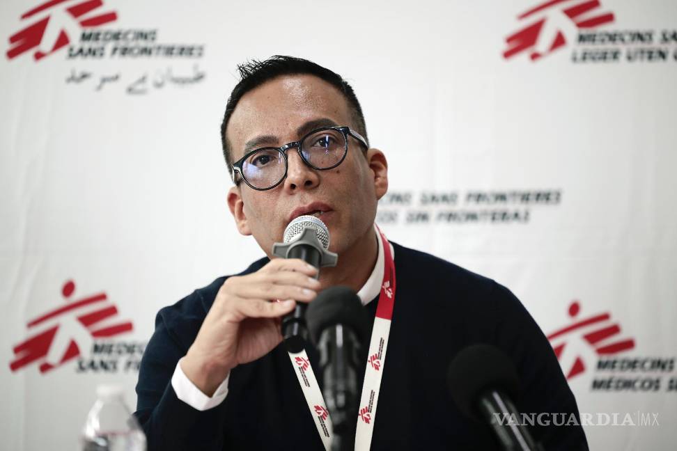 $!El coordinador general de Médicos Sin Fronteras México, Henry Rodríguez, en una rueda de prensa en Ciudad de México.