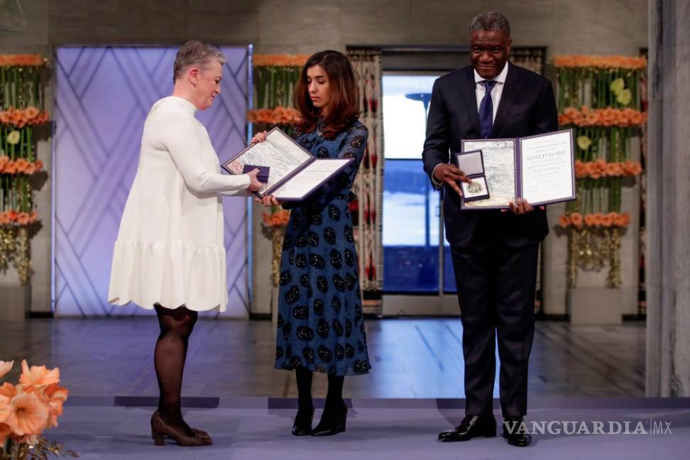 $!Nadia Murad y Denis Mukwege ganadores del Nobel de la Paz exigen el fin de la impunidad de la violencia sexual
