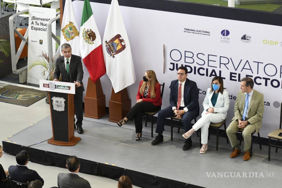 $!Inaugura Miguel Riquelme Observatorio Judicial Electoral en la UAdeC