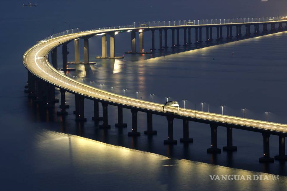 $!Así es el puente marítimo más largo del mundo inaugurado en China