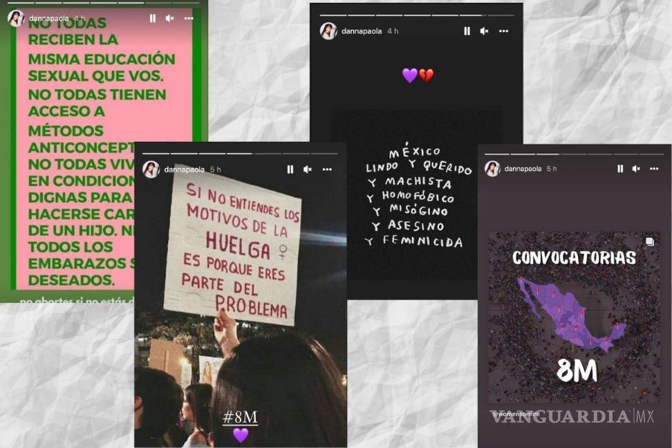 $!La cantante y actriz que recientemente triunfó como embajadora de la marca de lujo Fendi en Europa, compartió a través de Instagram algunas consignas del 8M.