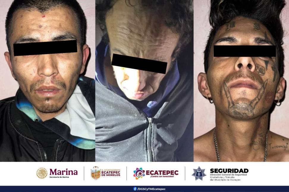 $!Tres hombres fueron detenidos en el inmueble donde Yareth Alexandra fue localizada oculta por autoridades del Estado de México.