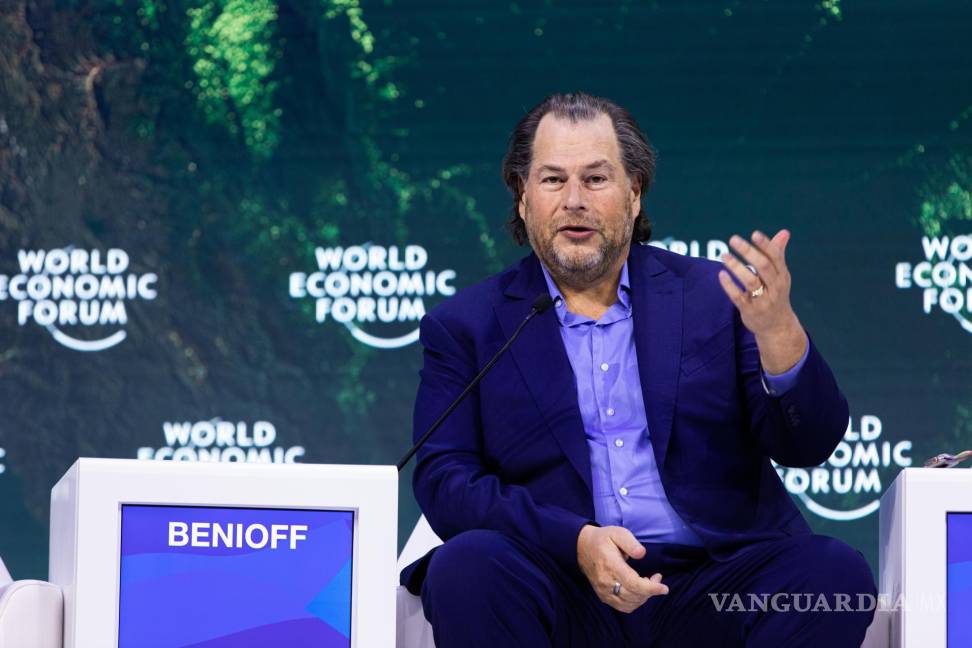$!El CEO de Salesforce, Marc Benioff. Esta empresa presentó AI Cloud, con la que aumentar la productividad de sus clientes mediante la IA generativa.