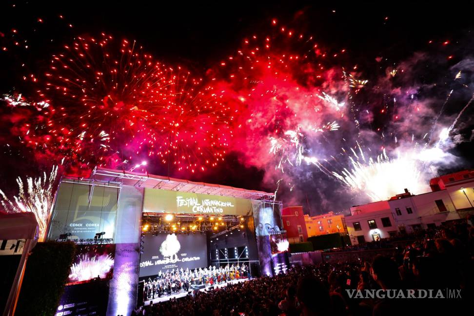 $!Inauguración de la 50 edición del Festival Internacional Cervantino en la Alhóndiga de Granaditas, en Guanajuato (México).