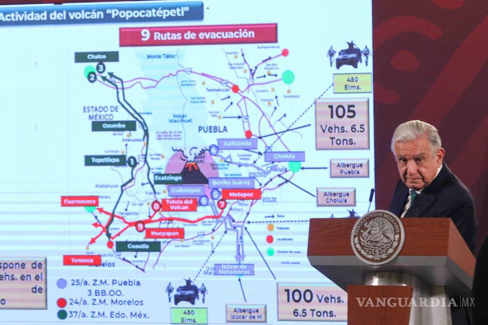 Asombrosas imágenes de la actividad del volcán Popocatépetl