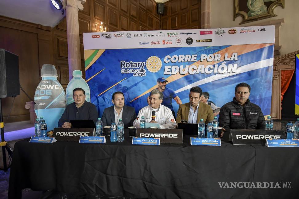 $!La carrera Corre por la Educación 2026 se realizará el 19 de abril en Saltillo, con salida en la Agencia Mazda Saltillo y distancias de 5K, 12K y pruebas infantiles, en un evento deportivo con causa social impulsado por el Rotary Club del Valle de Arizpe.