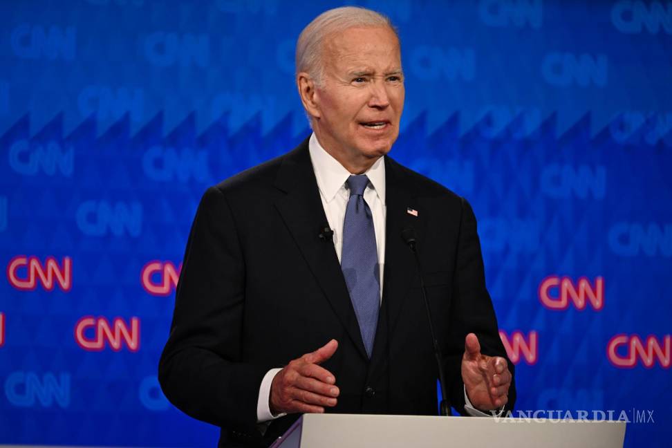 $!El presidente estadounidense Joe Biden durante el primer debate rumbo a las elecciones presidenciales de 2024 en Atlanta, Georgia.