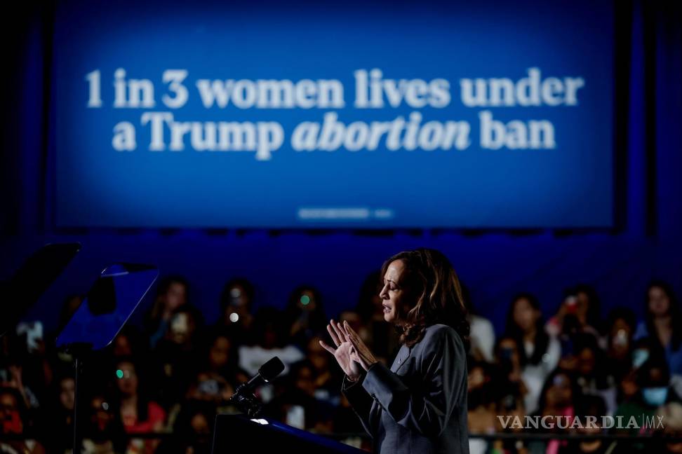 $!Kamala Harris vinculó en un discurso en Georgia la muerte de dos mujeres con las medidas contra el aborto impulsadas por Donald Trump.