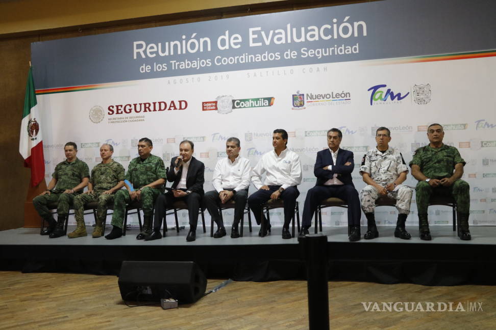 $!Por resultados positivos de operativos conjuntos en Coahuila, Nuevo León y Tamaulipas, recibirán aumento en presupuesto para seguridad