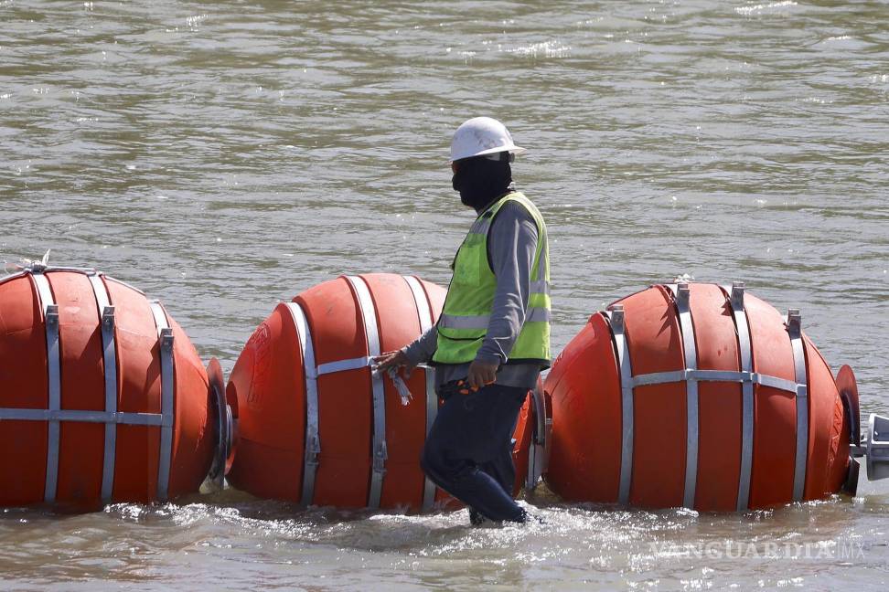 $!Estados Unidos coloca boyas en Río Bravo, SRE de México, acusa de violación al tratado de aguas