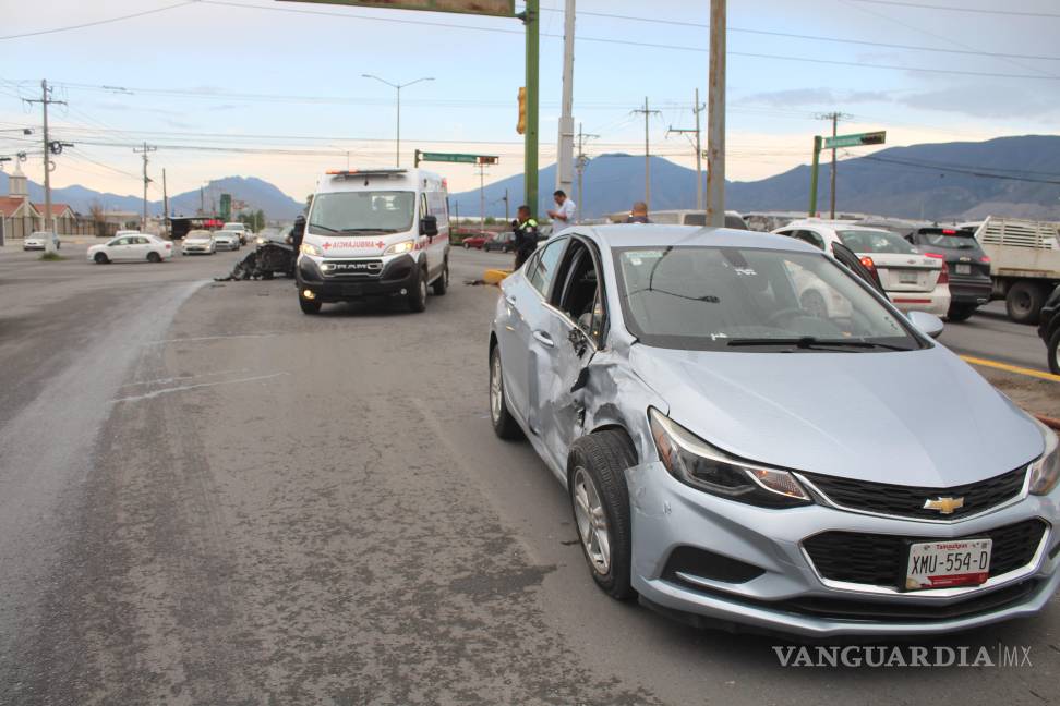 Niña de 8 años resulta herida en choque presuntamente causado por su madre en Saltillo
