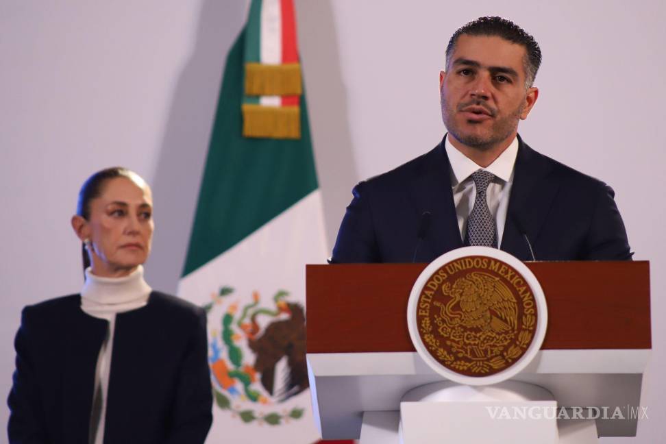 $!Omar García Harfuch, secretario de Seguridad, presenta su estrategia de seguridad para los siguientes seis años.