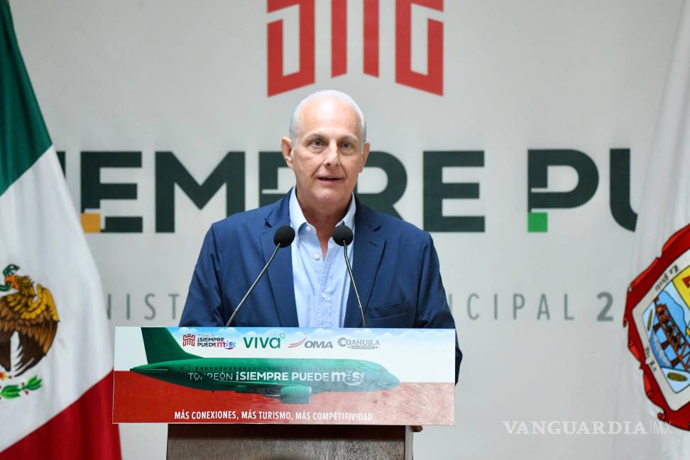 $!Román Cepeda destacó la conectividad que tiene Torreón con ciudades importantes.