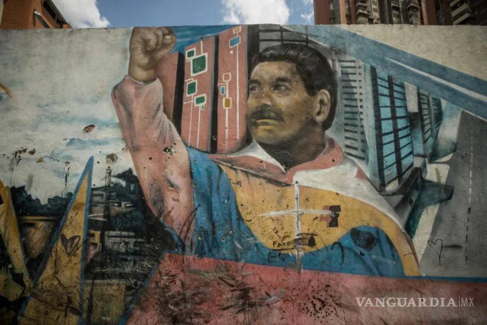 $!Un graffiti con la imagen del presidente de Venezuela, Nicolás Maduro, en Caracas, Venezuela.