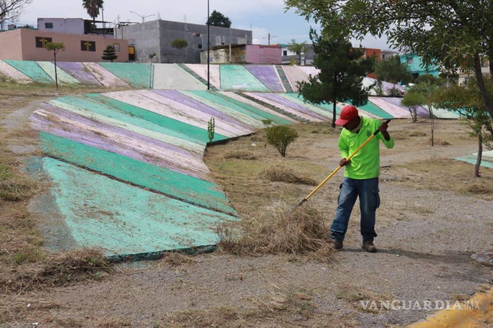 $!Ayuntamiento de Saltillo interviene Colinas de San Francisco y bulevar Moctezuma para mejorar espacios públicos