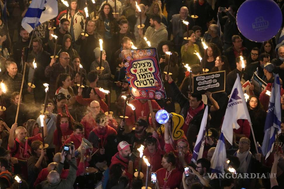 Miles de Israelíes protestan contra las de reformas al sistema judicial impulsadas por Benjamin Netanyahu