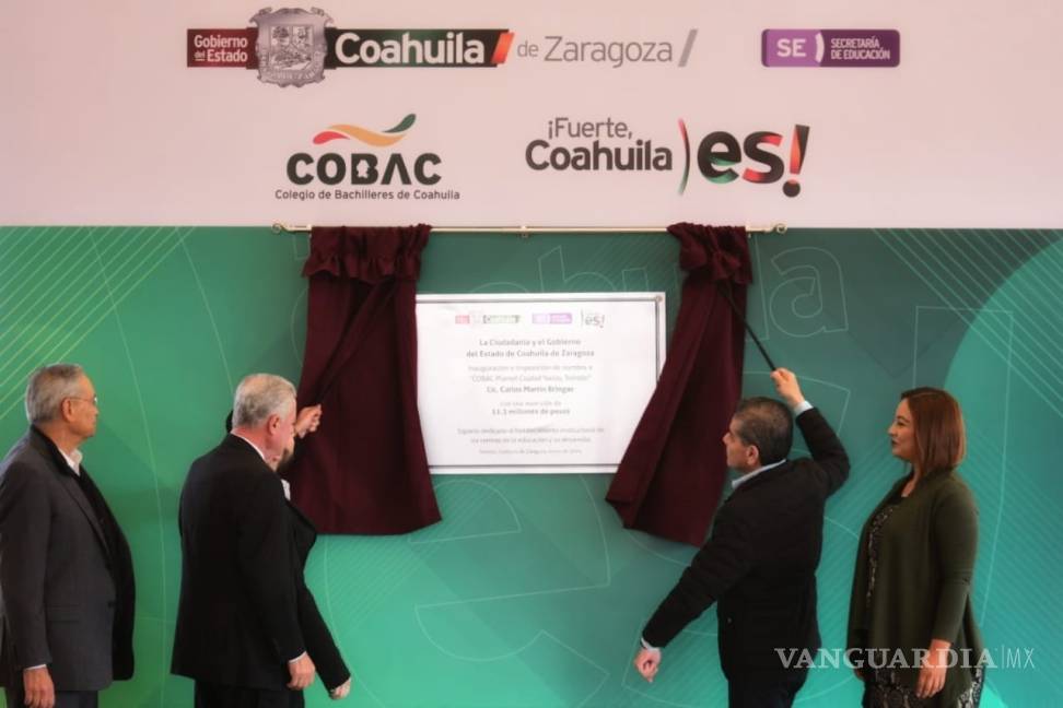 $!Inaugura gobernador en Torreón Colegio de Bachilleres “Lic. Carlos Martín Bringas”