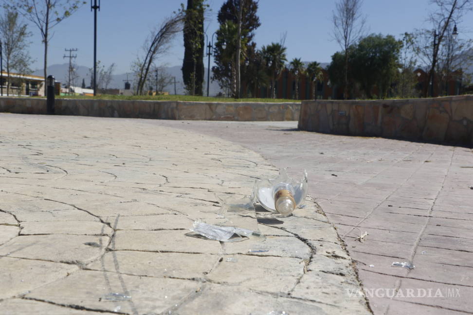 $!Ciudadanos saltillenses destruyen, ensucian y hasta hacen carnes asadas en la Plaza Coahuila