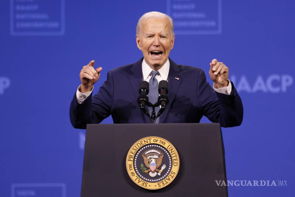 $!En un evento de la Convención Nacional Demócrata fue captado el presidente Joe Biden, el pasado martes.