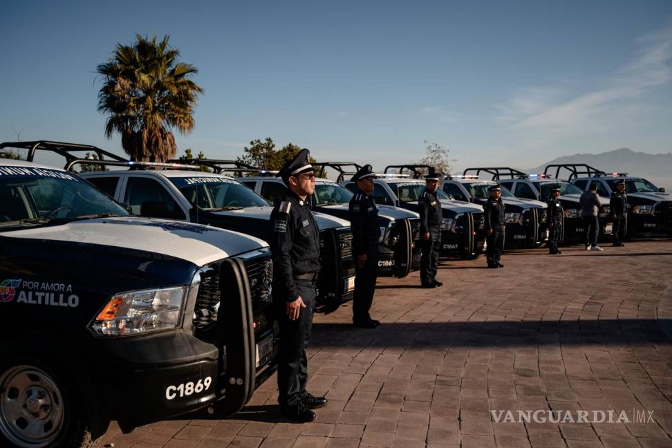 $!8 pick up Ram 1500 de doble cabina, estrenará la Policía de Saltillo.