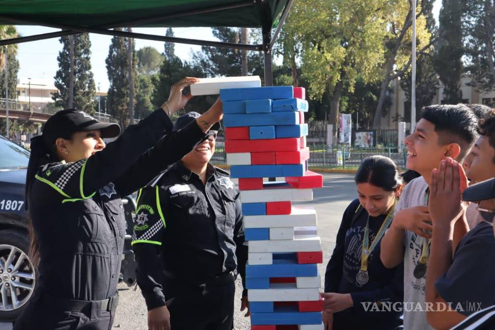 $!Elementos de la Comisaría de Seguridad y Protección Ciudadana realizaron labores de proximidad social durante la jornada.