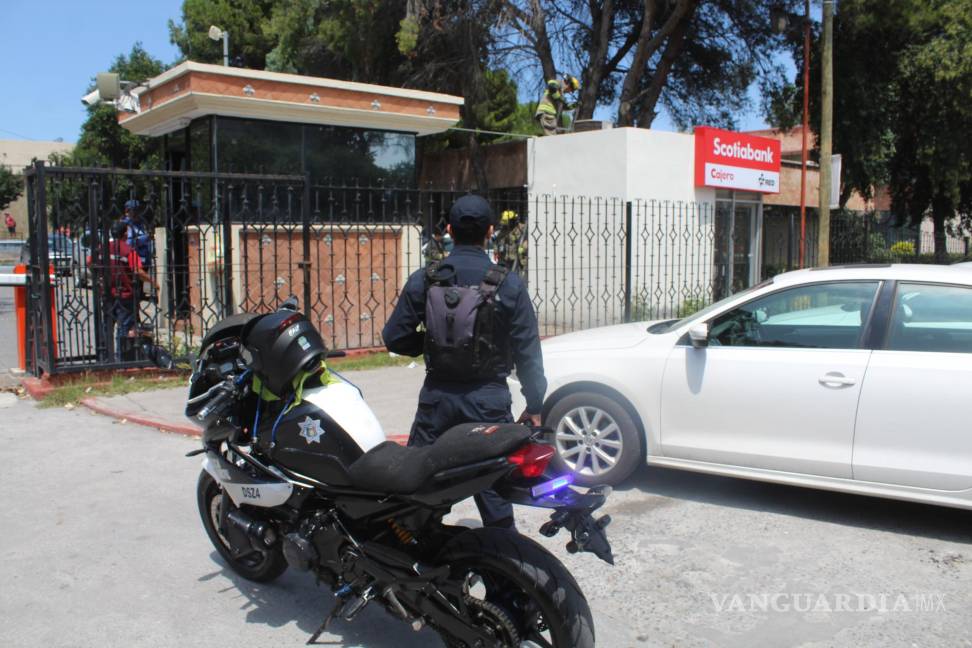 Fuga de gas en cajero del Tec Saltillo provoca intensa movilización