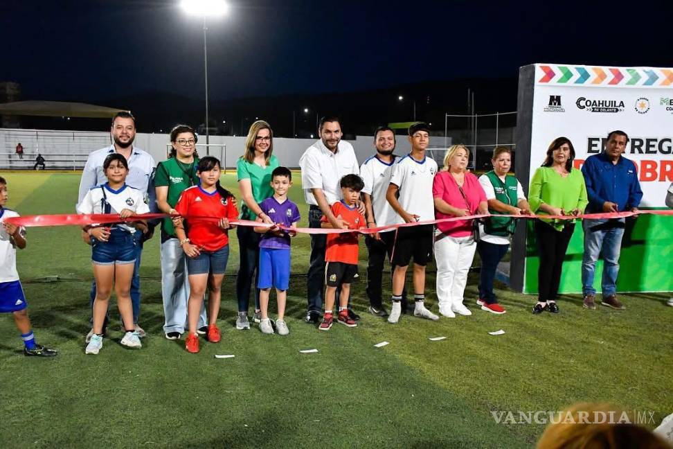 $!El parque “Chavín Rivera” cuenta ya con una cancha rehabilitada que beneficiará a cientos de familias.