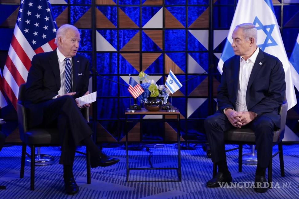 $!El presidente estadounidense Joe Biden, se reúne con el primer ministro israelí, Benjamin Netanyahu para discutir la guerra entre Israel y Hamás, en Tel Aviv.