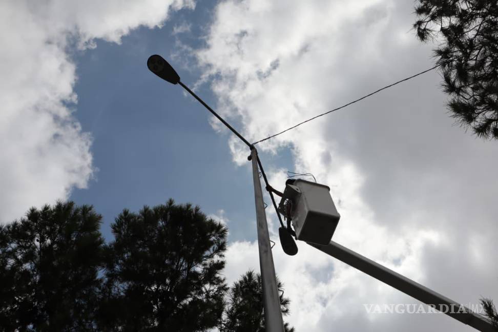$!Cuadrillas de la Dirección de Servicios Públicos instalaron luminarias y repararon postes en el bulevar José Musa de León, eliminando puntos oscuros y reforzando la seguridad de la zona.