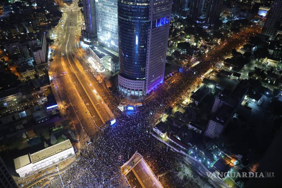 Miles de Israelíes protestan contra las de reformas al sistema judicial impulsadas por Benjamin Netanyahu