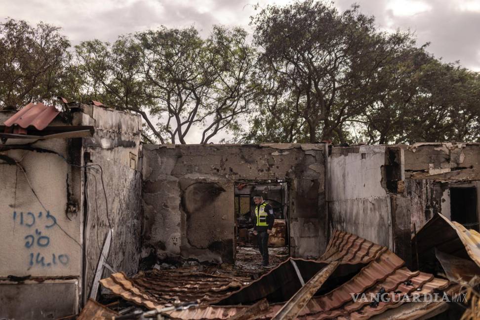 $!Una casa en el kibutz Kfar Aza, Israel, en diciembre pasado, la cual estuvo entre las atacadas el 7 de octubre de 2023.