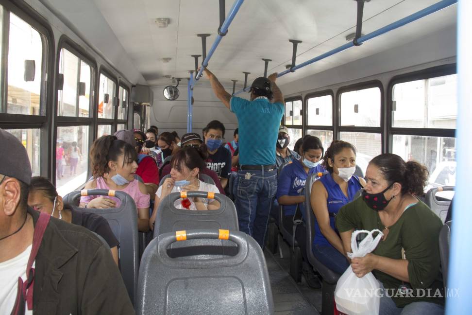 $!Sin Sana Distancia opera transporte público de Saltillo