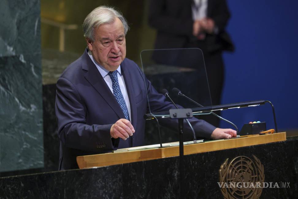 $!“Israel debe entender que la solución de un solo Estado, con la subyugación del pueblo palestino sin derechos, es absolutamente intolerable”, recalcó Guterres.