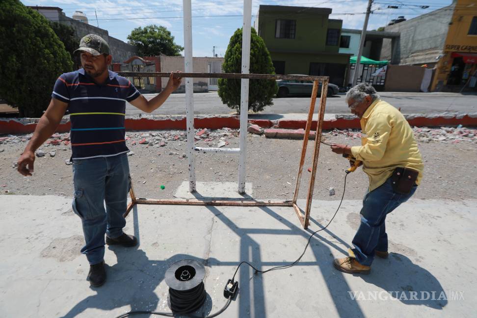 $!Fueron rehabilitados los juegos infantiles de las plazas de las colonias Adolfo López Mateos y Las Teresitas.