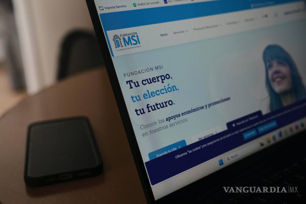 $!Página de inicio del sitio web de la Fundación MSI con un mensaje en español: Tu cuerpo, tu elección, tu futuro.