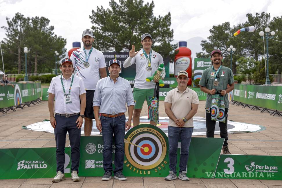 $!Las finales del World Archery México Championship 2025 se llevaron a cabo en la explanada del Parque Las Maravillas de Saltillo.