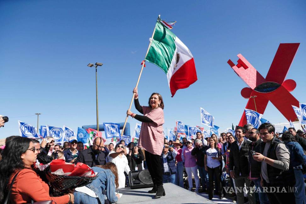 $!Xóchilt Gálvez, precandidata a la Presidencia de la República por el Frente Amplio por México (PAN, PRI, y PRD).