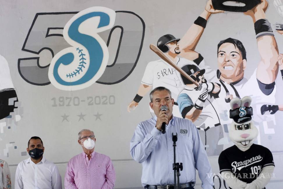 $!Inauguran mural por 50 aniversario de los Saraperos de Saltillo