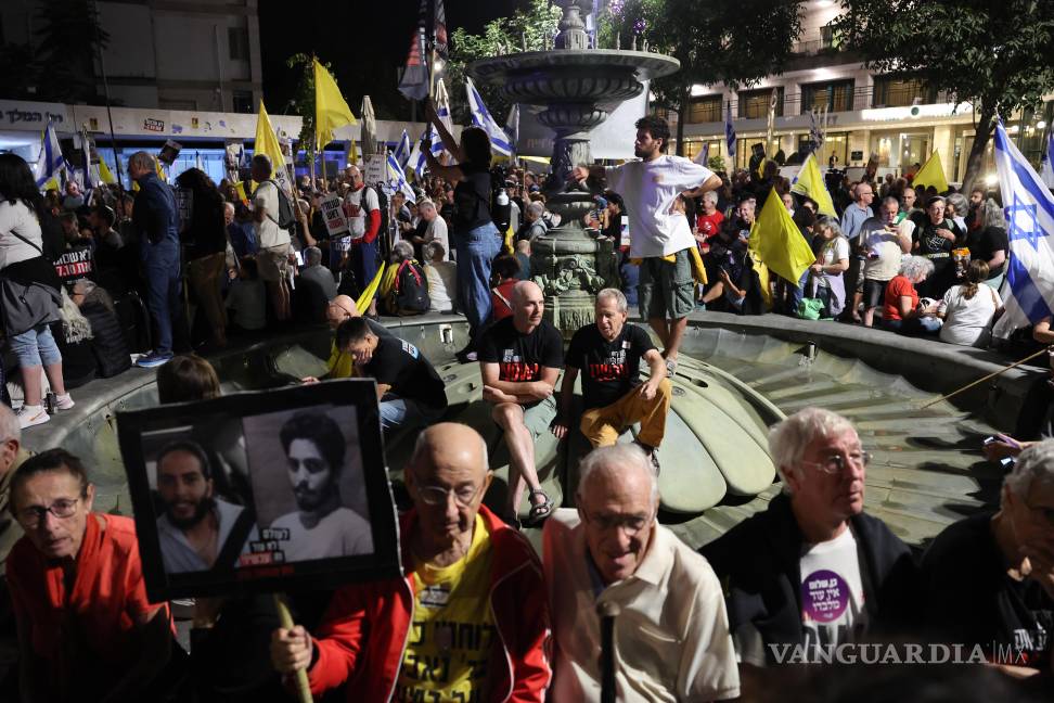 $!Hoy se cumple una semana de la acampada de las familias de los rehenes israelíes frente a la casa del primer ministro de Israel, Benjamín Netanyahu.