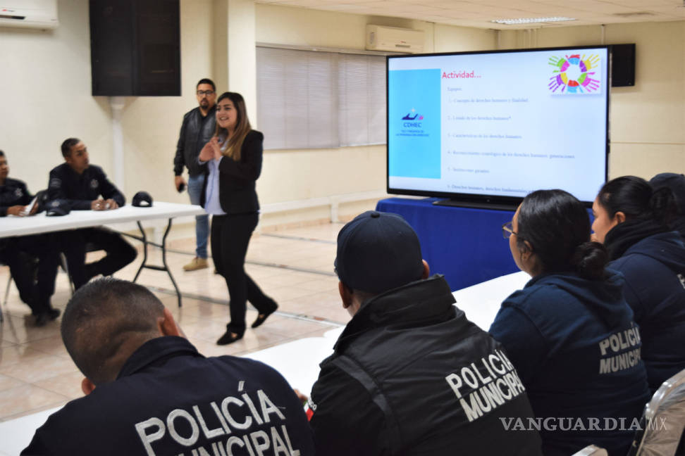 $!Policías de Torreón inician curso de Derechos Humanos y Uso de la Fuerza Legítima