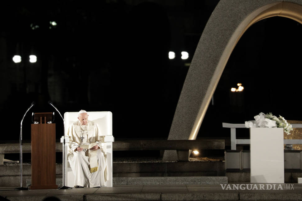 $!Poseer armas atómicas es inmoral: Se pronuncia el papa Francisco contra arsenales nucleares en Hiroshima