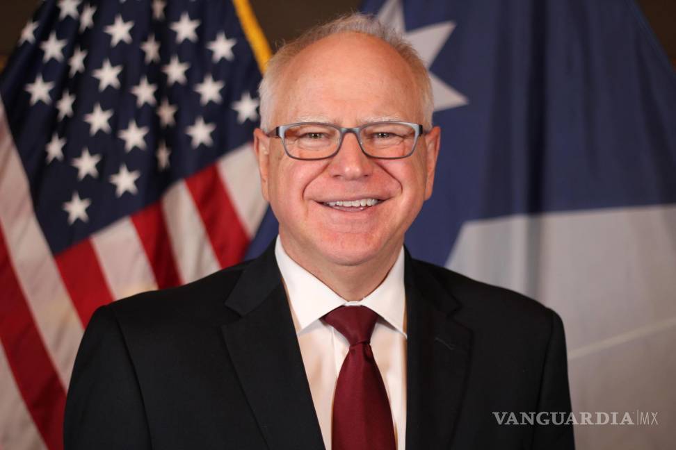 $!Tim Walz, gobernador de Minesota desde 2019, cargo para el que fue reelegido en 2022. Harris eligió a Walz, como compañero de fórmula para la Vicepresidencia.