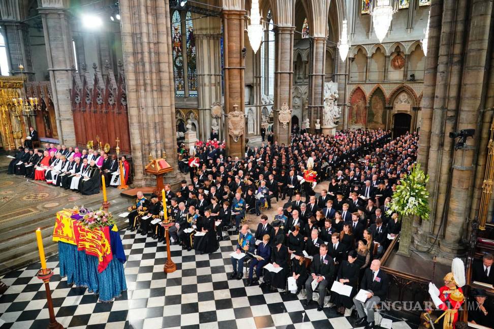 $!El funeral de la reina Isabel II en la Abadía de Westminster en el centro de Londres.