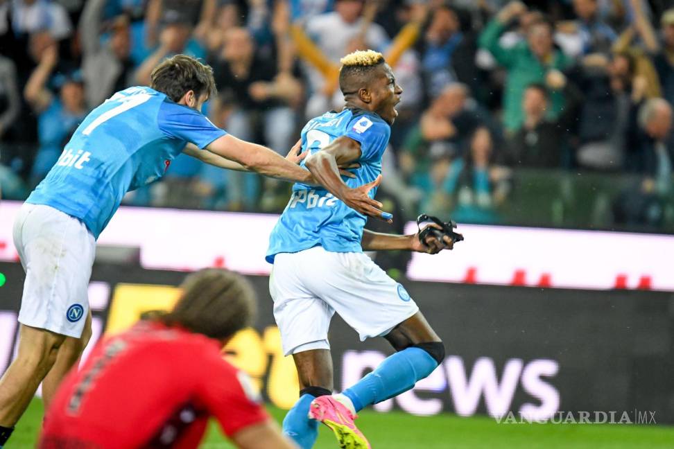 $!Victor Osimhen fue quien hizo el gol de los Azzurri ante el Udinese.