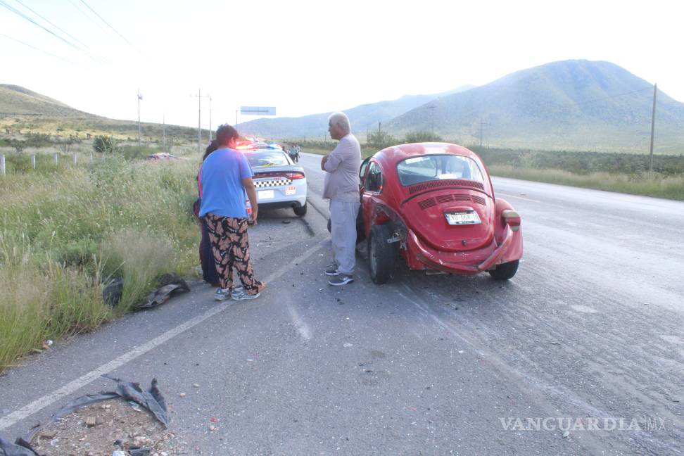 Volcadura deja tres lesionados en la Saltillo-Zacatecas