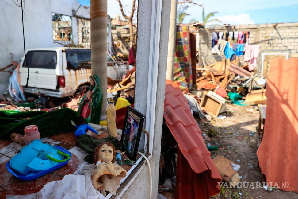 $!Numerosas viviendas de Acapulco quedaron devastadas por completo tras el paso del huracán “Otis”.