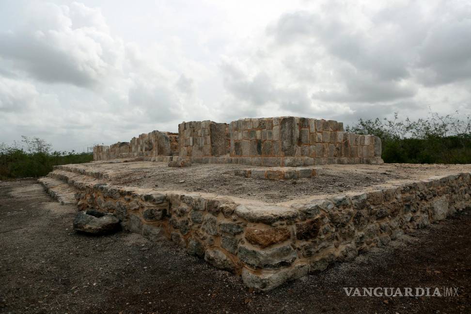 $!Vista de la zona arqueológica maya de Xiol en el municipio de Kanasín, estado de Yucatán (México).