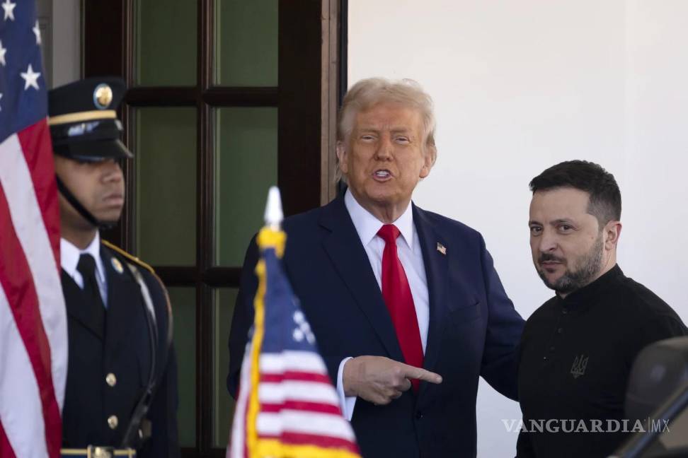 $!El presidente Donald Trump recibe al presidente de Ucrania, Volodímir Zelenski, en la Casa Blanca en Washington.